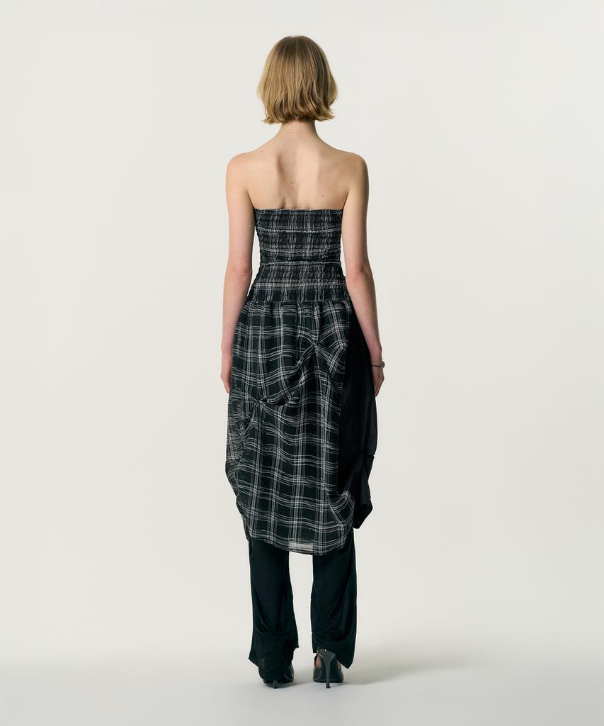 Kimjisu Dozi - Smocking Draped Dress_Black