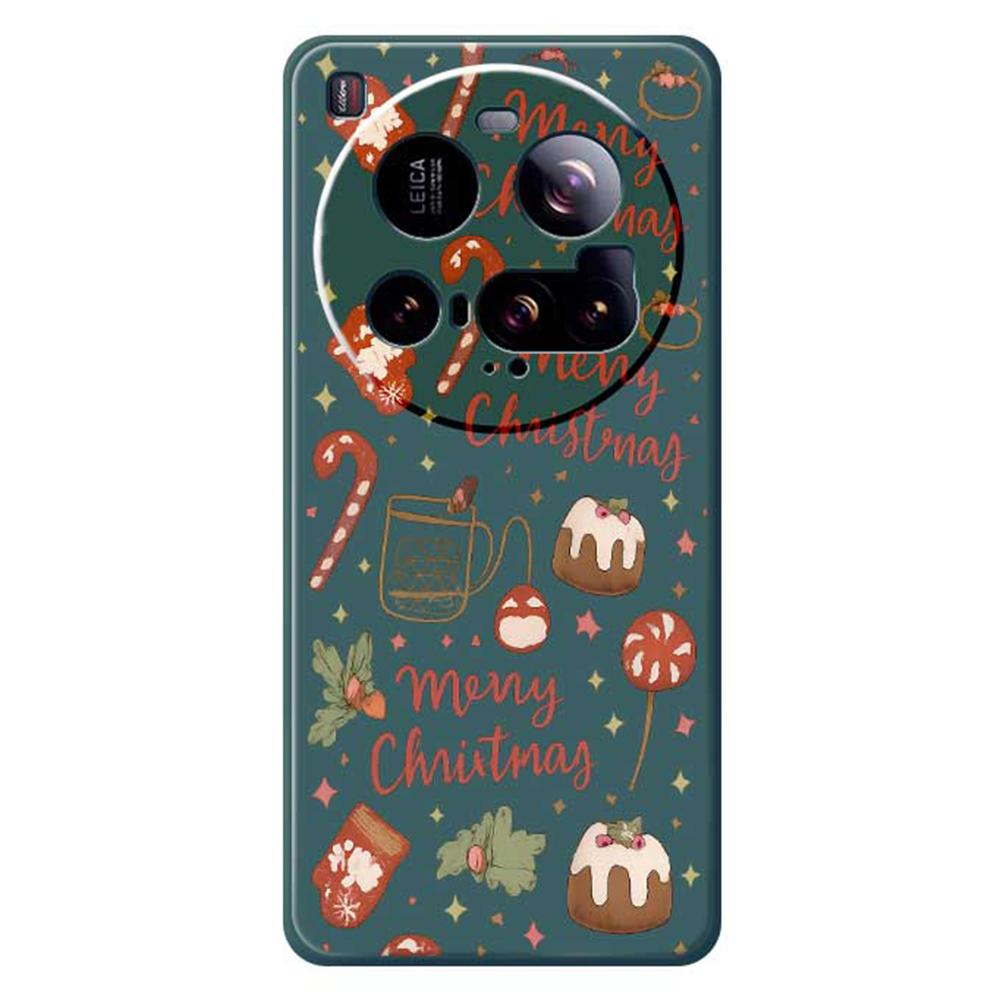 For Xiaomi 15 Ultra Case Merry Christmas Pattern Printing Straight Edge TPU Phone Back Cover