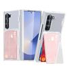 Роскошный чехол-книжка с подставкой для Samsung Galaxy Z Fold 7 6 Fold7 Fold6 5G, складной кронштейн, матовая крышка с держателем для карт
