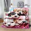 3D Плед с принтом милой собаки Фланелевый Теплые одеяла Мягкое и удобное одеяло постельные принадлежности покрывало Подарок на день рождения