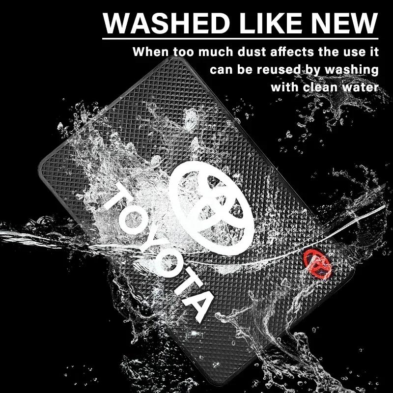 Car Badge Styling Non-Slip Mat Center Dashboard Anti-slip Pad Interior for TRD Toyota Corolla Gr Yaris Aygo GT86 Prius RAV4 Camry