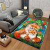 3D ковер с рисунком лисы, семейные ковры с лисой для детской комнаты, игровая комната, гостиная, ковер с лесными животными, коврик с лисой, домашний декор