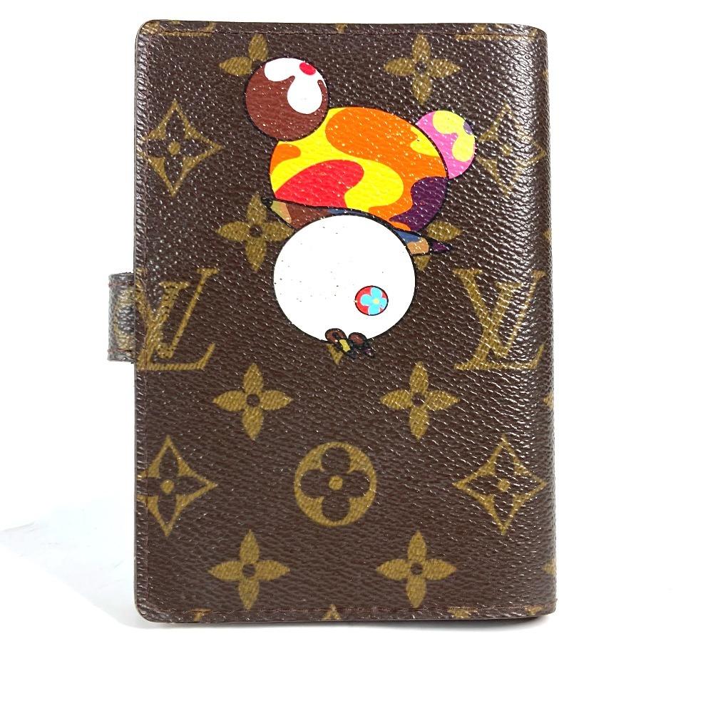 Louis Vuitton R20011 Монограмма панда AgendaPM Такаси Мураками Обложка для блокнота
