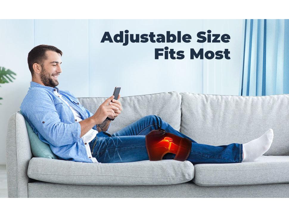 6-скоростной электрический нагревательный наколенник для холодной терапии суставов ног с компрессией полыни