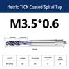 Jundingying М3.5x0.6 TICN Спиральная метчик