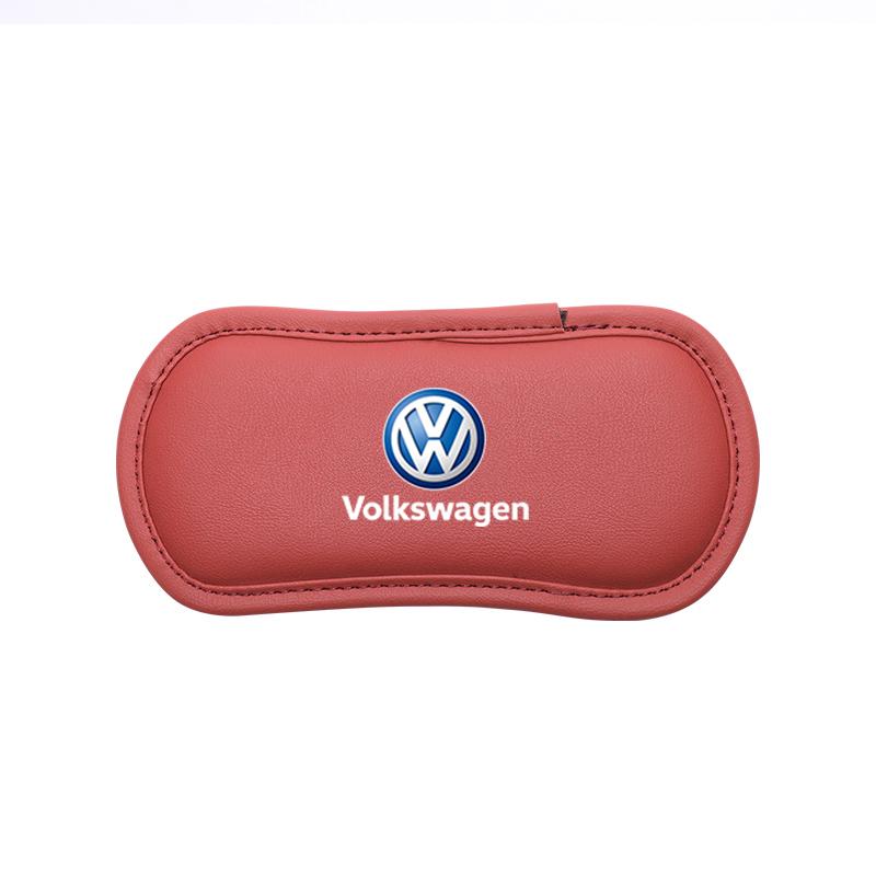 Leather Car Knee Pad Elastic Leg Cushion Armrest Pad Accessories Key For Volkswagen VW Golf Caddy T-Cross T-ROC T5 ID3Touran CC ze2