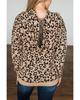 Azura Exchange Леопардовый вязаный худи со шнурком