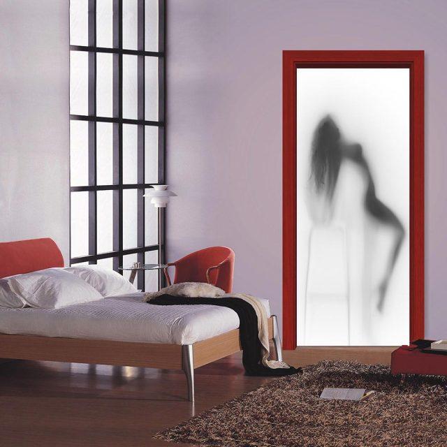 3D Door Sticker Wallpaper PVC Landscape Home Decor Furniture Vinyl Wrap Waterproof Wall Sticker Bedroom Door Decorative Film