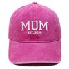 Горячая Распродажа Вышитая Бейсболка DAD MOM Стиранная Ретро Для Мужчин и Женщин Парные Повседневная Универсальная Кепка