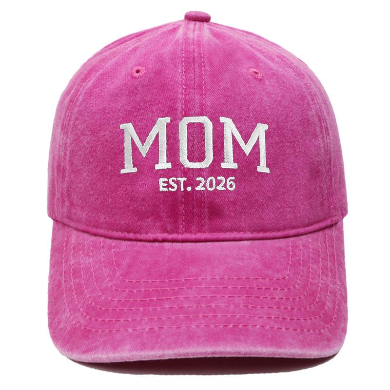 Горячая Распродажа Вышитая Бейсболка DAD MOM Стиранная Ретро Для Мужчин и Женщин Парные Повседневная Универсальная Кепка