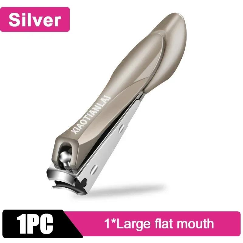 Кусачки для ногтей из нержавеющей стали Очиститель для ногтей и щипчиков для ногтей Средства личной гигиены Инструменты для обрезки Кусачки для ногтей с защитой от брызг