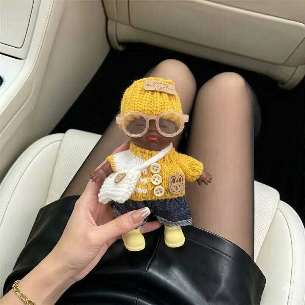 Natasha 14cm Doll Pajamas - Cute Animal Princess Outfit for Black Dolls
