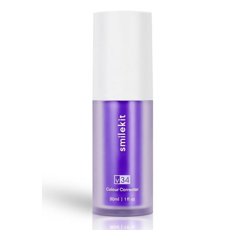 Зубная паста V34, корректор фиолетового цвета, зубная паста для зубов, белая, 30 мл, осветляющая зубная паста для ухода за зубами, чтобы уменьшить пожелтение