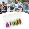 20Pcs/Set Fishing Lure Kit with Artificial Hard Bait Metal Spinner Blade Colorful Feather Freshwater Saltwater Fishing Accessories