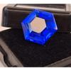 Blue Sapphire Natural 11-13 Ct Hexagon Cut Beautiful Certified Loose Gemstone