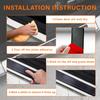 4PCS Car Door Sill Protector, Universal Threshold Protection For Cars, Automotive Rubber Scratch Resistant Entry Sill Guards, Doors Edge Step Dust