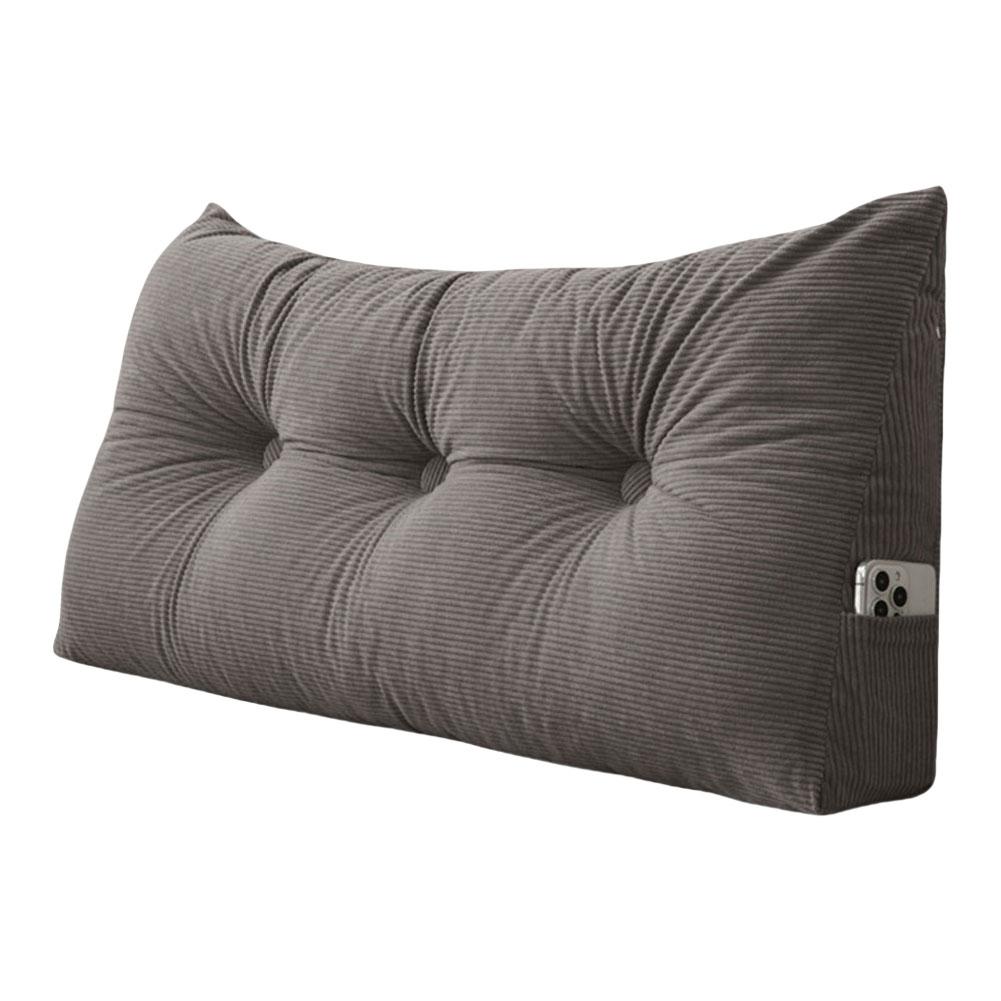 Треугольная клиновидная подушка-изголовье с боковыми карманами, поддержка для позиционирования, эргономичная треугольная подушка для головы, поясничная поддержка, спинка для кровати