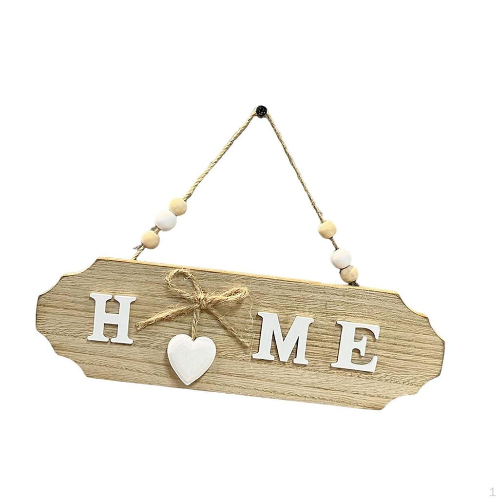 Handcrafted Wooden Door Sign with Elegant Bow Detail