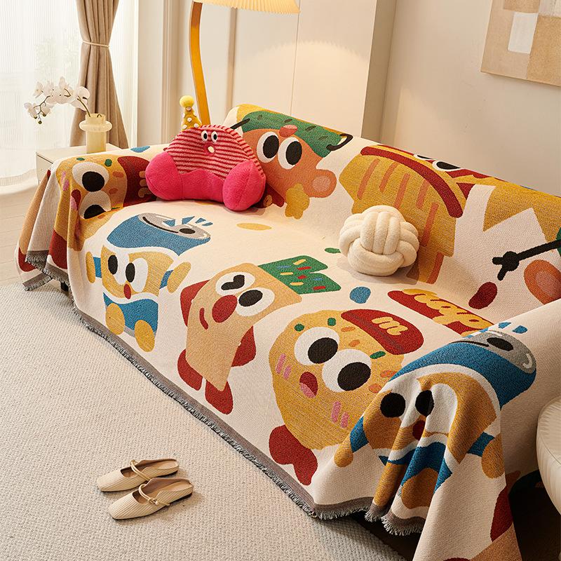 Синий Цветочный Чехол на Диван Реверсивный Эластичный Нескользящий Чехол для L-образного 2 3 4-местного Дивана