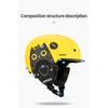 COPOZZ  Kids Cartoons Ski Helmet  Integrally-molded Safety Outdoor Skiing Cycling Protection Helmet Skiing Equipment