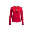 Under Armour X Sesame Street Collaboration Alphabet Number Pattern Printed Sports Crewneck Sweatshirt Women Sweatshirt Red 1369637-600