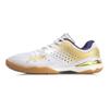 Li Ning Qilin Устойчивые к истиранию Нескользящие Низкие Тренировочные Кроссовки Унисекс Белый Золотой APPP001-2