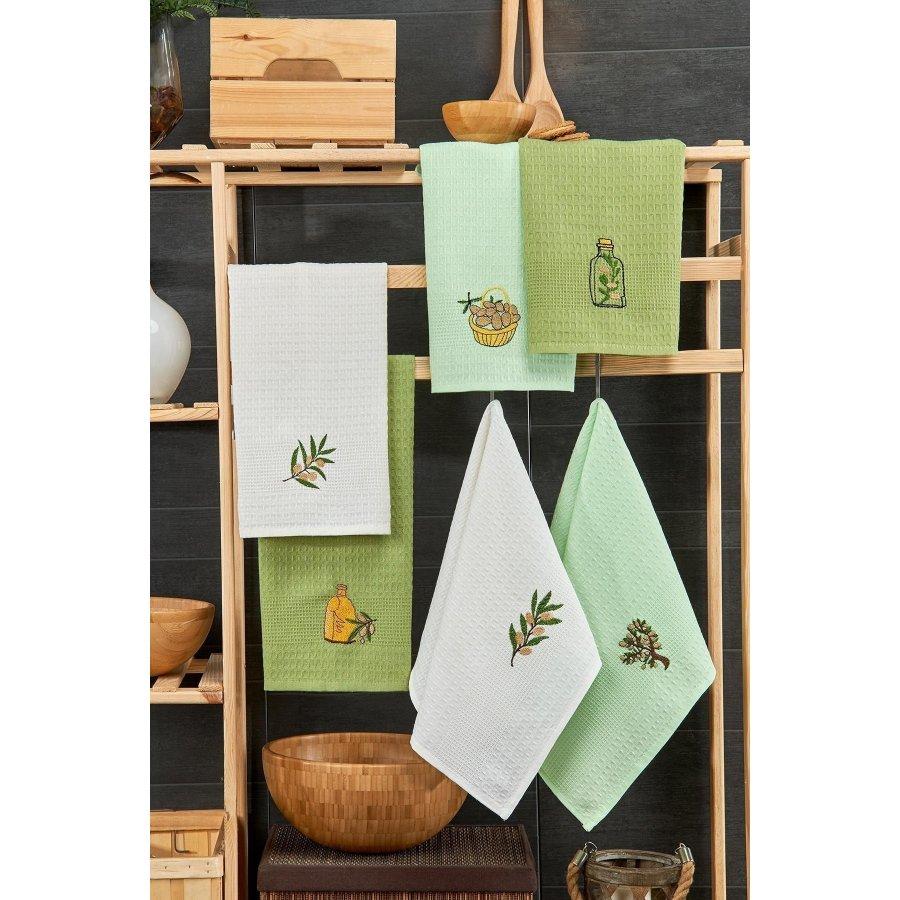 100% хлопок, 6 шт., 40х60 см, салфетки для сушки посуды/кухонные кухонные полотенца