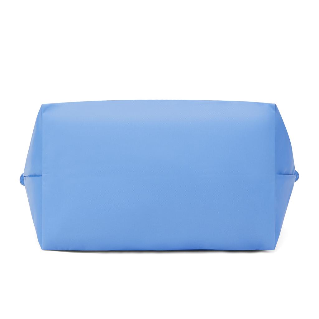 Longchamp Сумка-тоут из холста с застежкой-молнией и кнопкой-защелкой Женская синяя 1899919P82