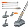 ITTAHO Deck Bath Cleaning Bath Telescopic Long Adjustable Veranda Cleaning Veranda Switchable Cleaning Brush, Brush, Brush, 83-142cm, Angle, Brush,