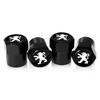 For Peugeot 4Pc Car Valve Stem Caps Cover Waterproof For Peugeot 206 307 308 3008 207 208 407 508 2008 5008 107 Car Styling Car