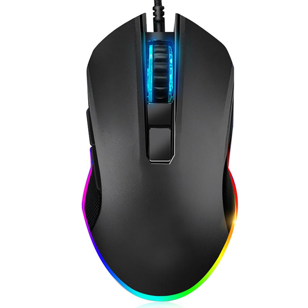 Игровая мышь USB 8 клавиш Механическая мышь Компьютерный аксессуар Нескользящая боковая поверхность