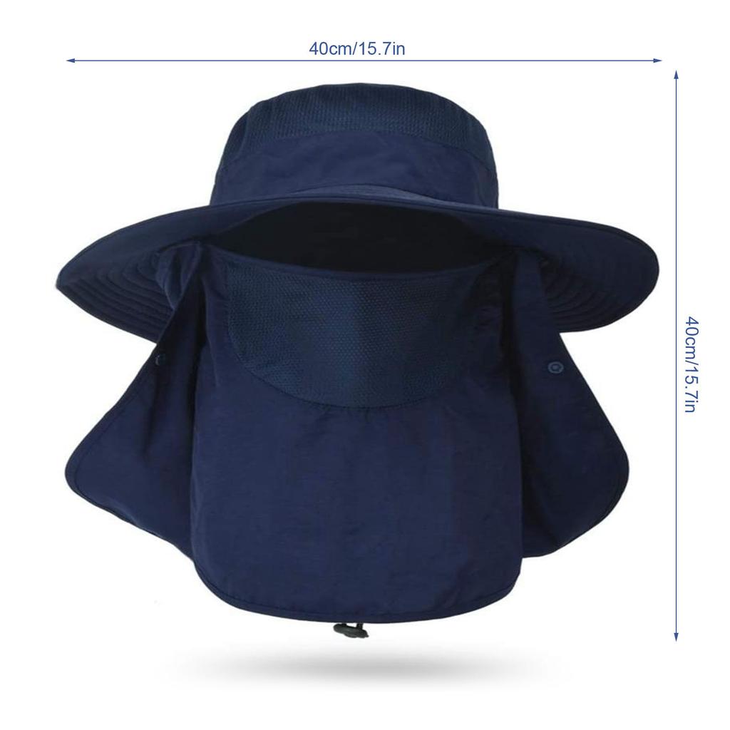 Солнцезащитная шляпа для рыбалки для мужчин и женщин, летняя, для улицы, защита от солнца, водонепроницаемая, широкополая шляпа с защитой лица и шеи
