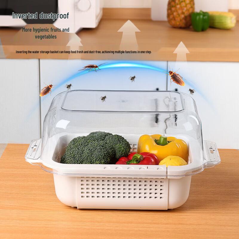 Baijie Retractable Double-Layer Drain Basket