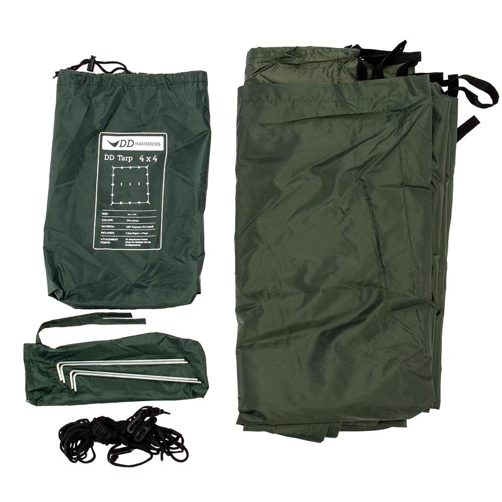 DD Hammocks Тент 4x4 Квадратный (Оливково-зеленый) [Использовал]