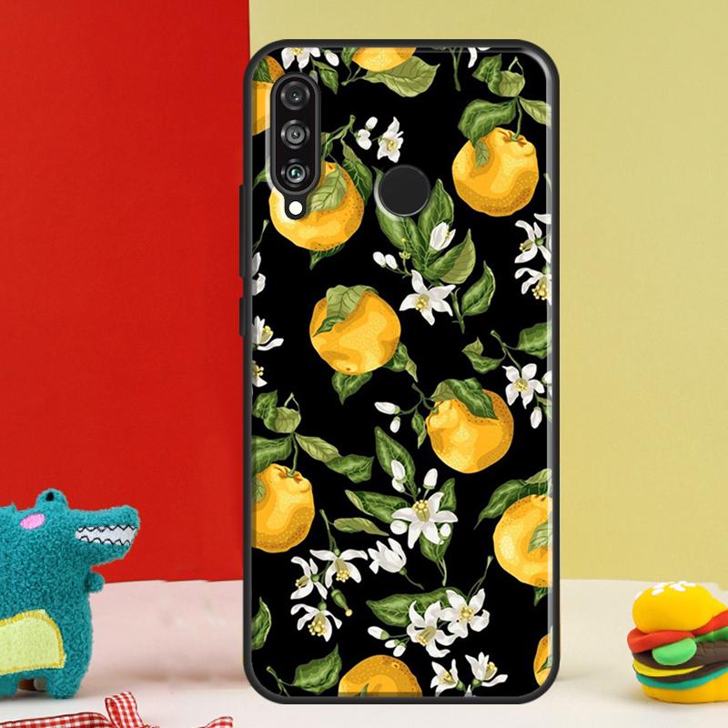 Чехол Tropical Summer Fruit Lemon для Huawei Nova 12s 12i 11i 8i 9 10 SE Y91 Y90 Y60 Y70 Y72 Y61 P20 P40 P30 Lite P60 Pro
