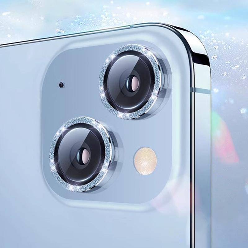 Роскошное защитное стекло для объектива камеры Diamond для iPhone 16 15 14 Plus 13 12 Mini 11 Pro Max, цветная металлическая защитная пленка для объектива