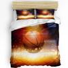 Flame Basketball Ball Box Printed Comfort Duvet Cover Pillow Case Home Textile Quilt Cover Boy Kid Teen Girl 3pcs Bedding Set