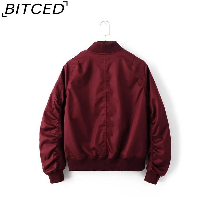 BITCED Осенняя женская легкая куртка-авиатор