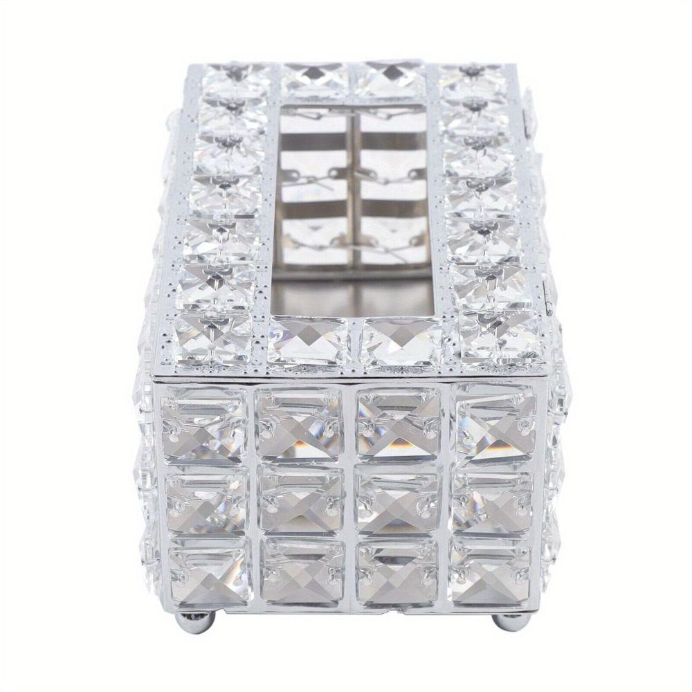 Shiny Cube Paper Towel Storage Box Sparkly Paper Dispenser Living Room