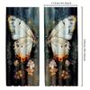 Set of 2 Artistic Butterfly Blackout Curtains, Dreamy Watercolor Floral Drapes for The Bedroom
