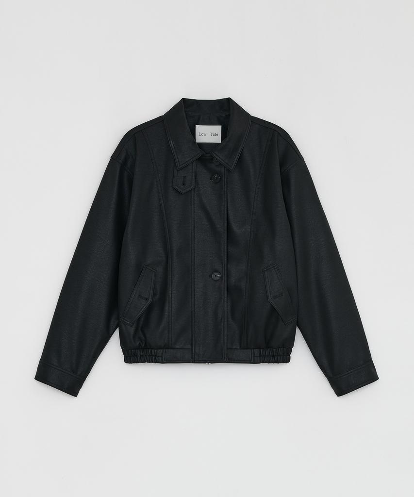 Low Tide Leather Blouson [Black]