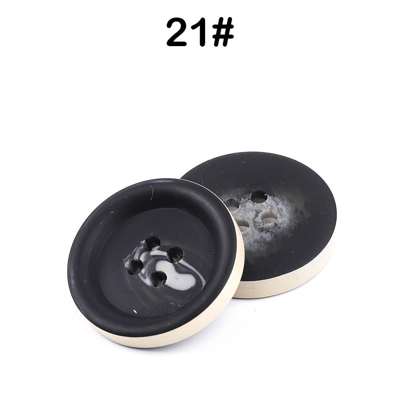 New 10Pcs Resin 4 Holes Buttons Sewing Accessories Size Complete For Clothing Decorative Plastic Buttons Handmade Diy