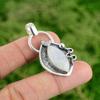 Daughters Day Deal 925 Silver Rainbow Moonstone Gemstone Wedding Pendant Jewelry