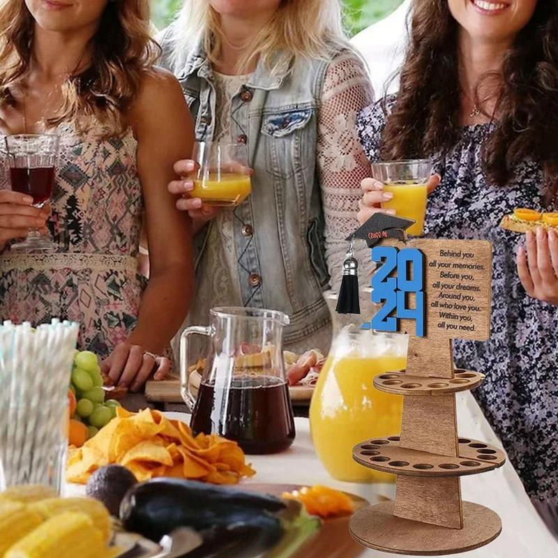 1 шт., простая установка, держатель для денег, поздравительная открытка, подарок на выпускной 2024 года, деревянное украшение