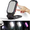 Multi-function Flashlight Floodlight Built-in Battery Magnetic Work Light Suction Power Display Car Repair Emergency Lamps
