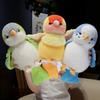Kawaii Bird Plush Toys Artificial Birds Stuffed Doll Cute Lifelike Parrot Sparrow Plush Hand Puppet Kids Birthday Christmas Gift