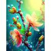 Diamond Painting Flower Full Round Diamond Embroidery Cross Stitch Craft Kit Home Decoration 30x40cm/12x16inch
