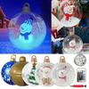 23.6 Inch Giant Inflatable Christmas Ball with Remote Control Oversized PVC Blow Ball Xmas Decorated Ball for Front Door Yard