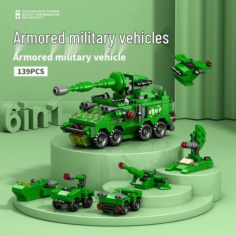 Military & Emergency Vehicles Building Blocks - Compatible with Lego, Educational & Transformable for Kids.