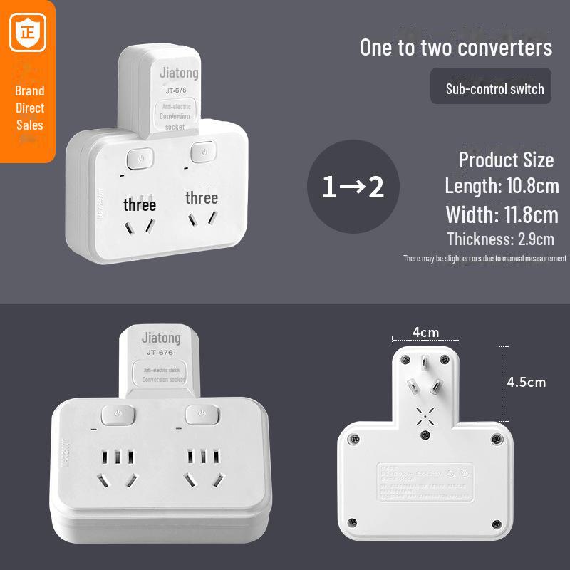 Удлинитель Smart USB с несколькими розетками, выключателем и многофункциональным расширением